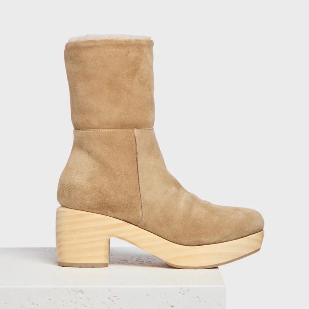 ODELETTE SHEARLING LINED BOOTIE | TOBACCO sz 9.5